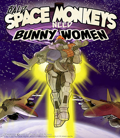 Bald SPACE MONKEYS Need Bunny Women
